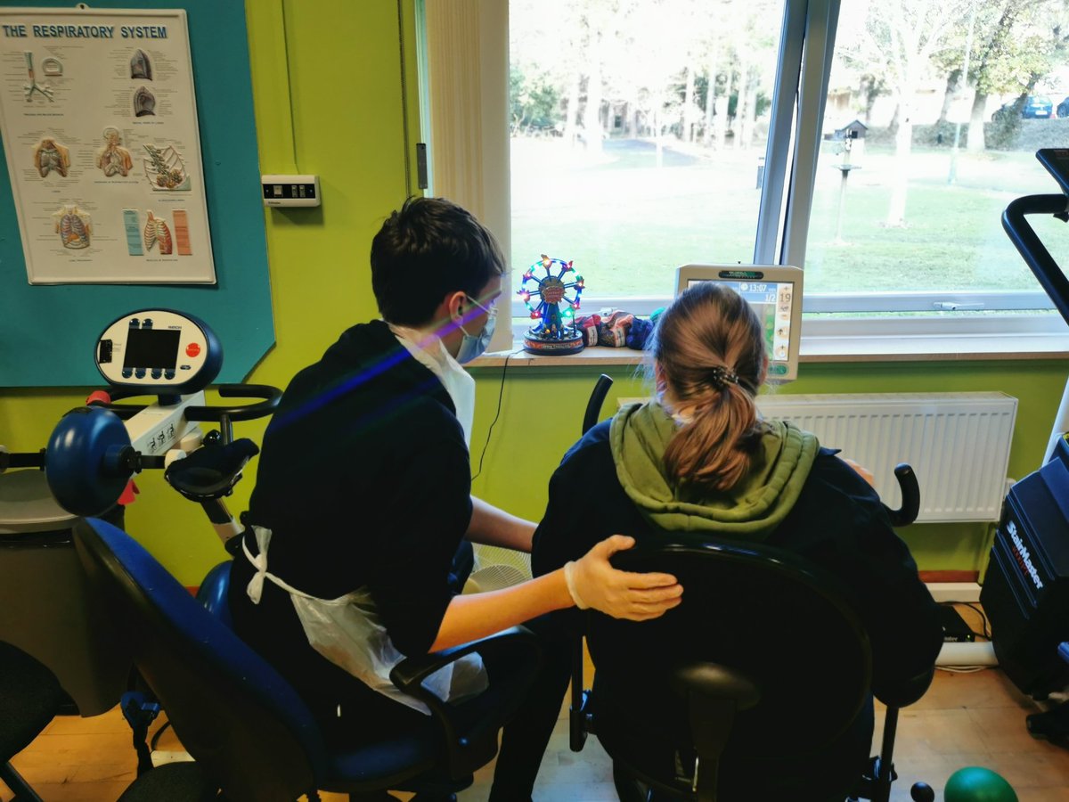 It's beginning to look a lot like Christmas. Our students are helping us decorate today as part of their physio sessions.