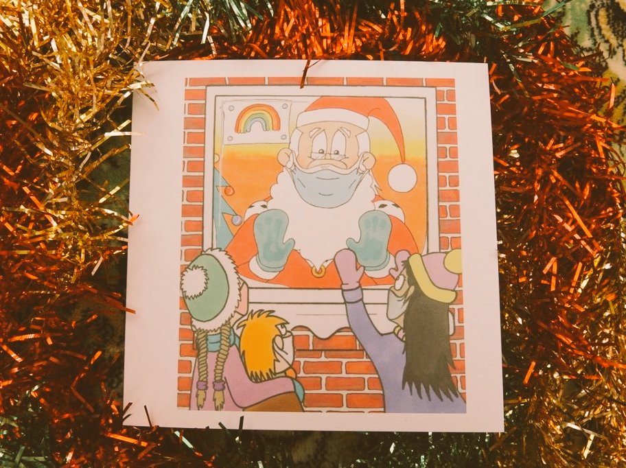 Happy 1st December!! Get my card designs here: etsy.com/uk/shop/IainGi… #Recycled #greetingcard #December #Christmas2021 #Advent #IndependentArtist #SmallBusiness