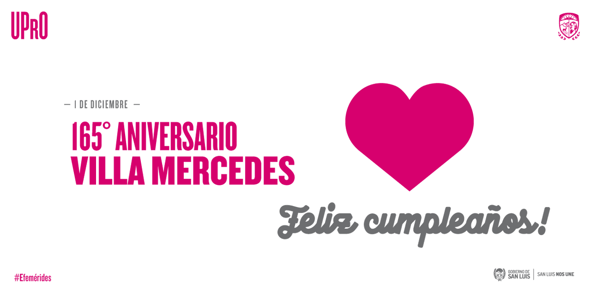 uprosanluis's tweet photo. ¡Feliz aniversario Villa Mercedes! 🤩 https://t.co/Ph4MjlR6yY