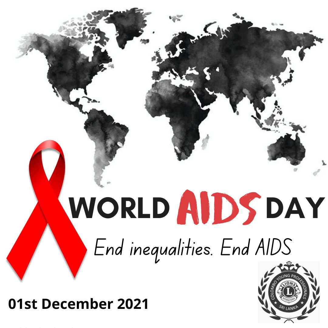 CYPLionsClub's tweet photo. HIV remains a major public health issue that affects millions of people worldwide.

The theme of World AIDS Day 2021 is “End inequalities. End AIDS”.

#WORLDAIDSDAY2021
#cyplions
#lionclubinternational https://t.co/6iPIQikqT1