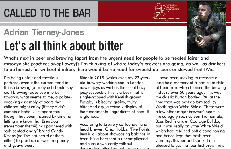 The latest article by Adrian Tierney-Jones @ATJbeer in our Winter issue takes a look at what's next in beer and brewing. Check it out on page 8, here: brewingbusiness.co.uk/read-the-lates…