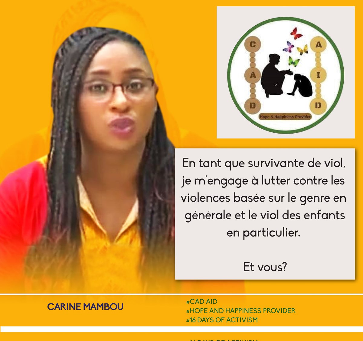 AidCad's tweet photo. #EndGBV
#StopRapeCulture
#stoprape
#stopviolenceagainstwomen
#16joursdactivisme
#CADAID
#HOPEANDHAPPINESSPROVIDER
@AU_CIEFFA @Naboufall @Claudy_Siar @edithbrou @jalybadiane @PNUDSenegal @ONUFemmes https://t.co/b6U6MhuQZs