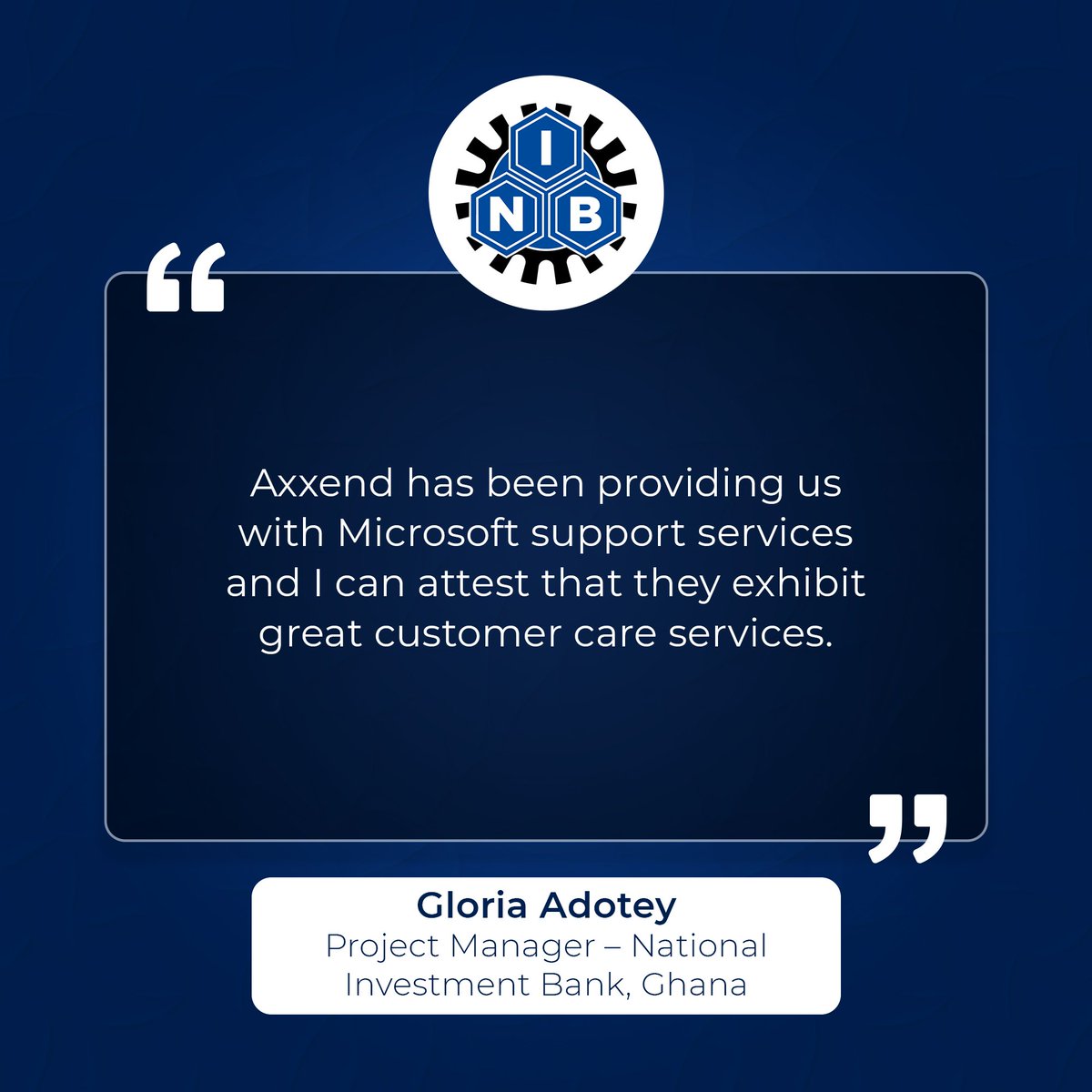 axxend_corp's tweet image. We are excited today to share another review from one of our esteemed clients.

Thank you @NIBGHANA for this testimonial. We were equally excited to deliver support and great customer service to you.

#axxend #axxendcorp #partnerforsuccess #digitaltransformation #technology