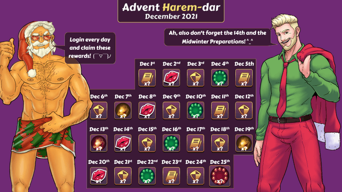 As Holidays are slowly prancing towards, it's time to celebrate the Holiday spirit in a true Gay Harem