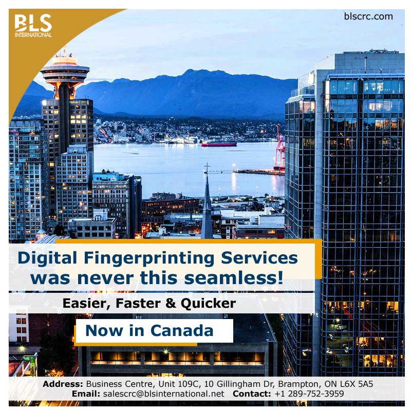 blscrc's tweet photo. Looking for digital #fingerprinting services in #Brampton, #Canada? Here we come. Simply visit us at https://t.co/r1GVVNV0oJ or call us on +1 289-752-3959 
#BLSCRC #canada #FingerprintingServices https://t.co/ybF0GQZ20w