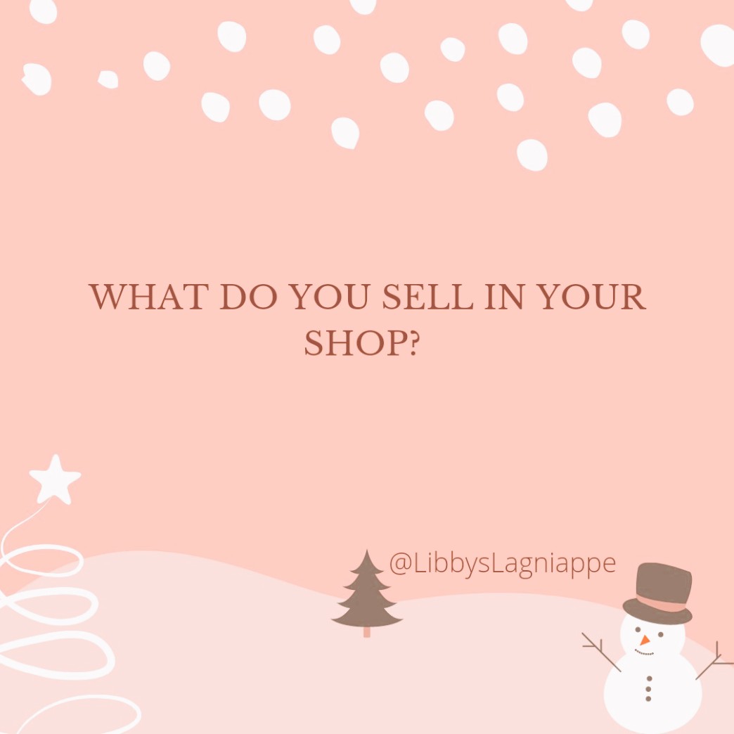 I Would like to take this Opportunity and get to know my Friends! 
What Do You Sell in Your Business???

#SmallBusiness #LibbysLagniappe