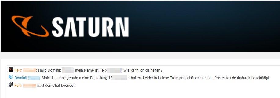 DominikTVDE's tweet photo. Der @SaturnDE Livechat gibt alles <3 https://t.co/uK33bWLv6a