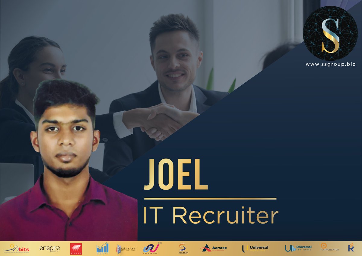 SSGroupCompany1's tweet photo. Congratulations on taking the next step in your career!
We hope you’ll ask questions and try new things, so we’ll all reach new heights together.
- Joel as our IT Recruiter.
#SSGroup #ITRecruiter #WelcomeOnboard #NextStepToSuccess #Career #recruiter #talentacquisition https://t.co/VNfDpswgmh