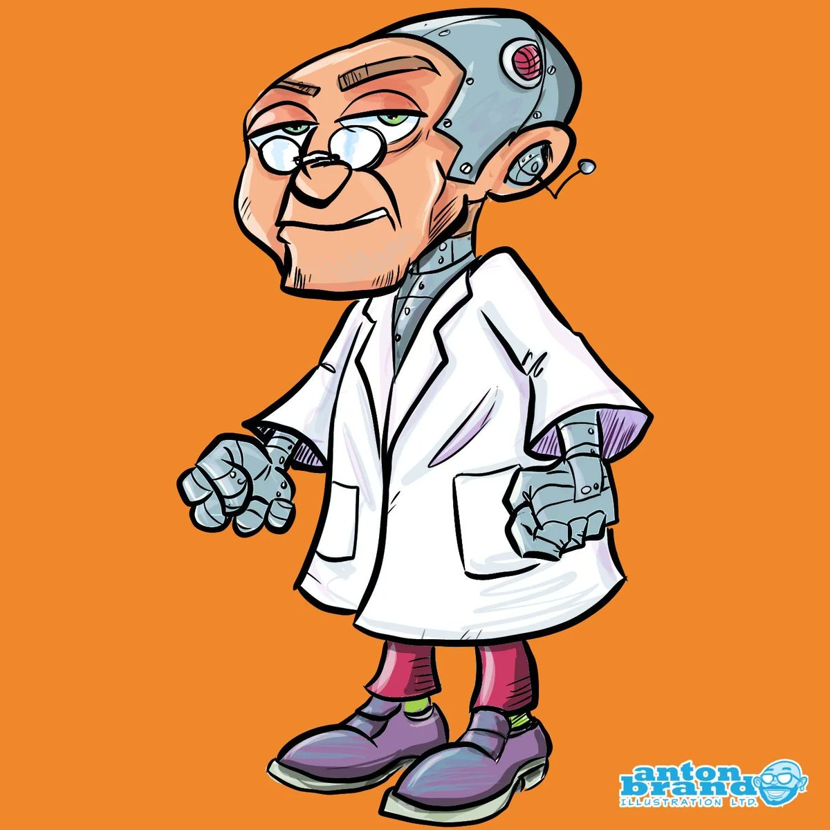 antonbrand's tweet photo. Pic per day 1 December 2021
Cartoon cyborg scientist man. He has a metal head
https://t.co/ZTsedCSCbO
#cartoonart #cartoon #comic #drawing #illustration #digitalart #scienctist #metal #robot #cyborg https://t.co/uQZhaTpD1K