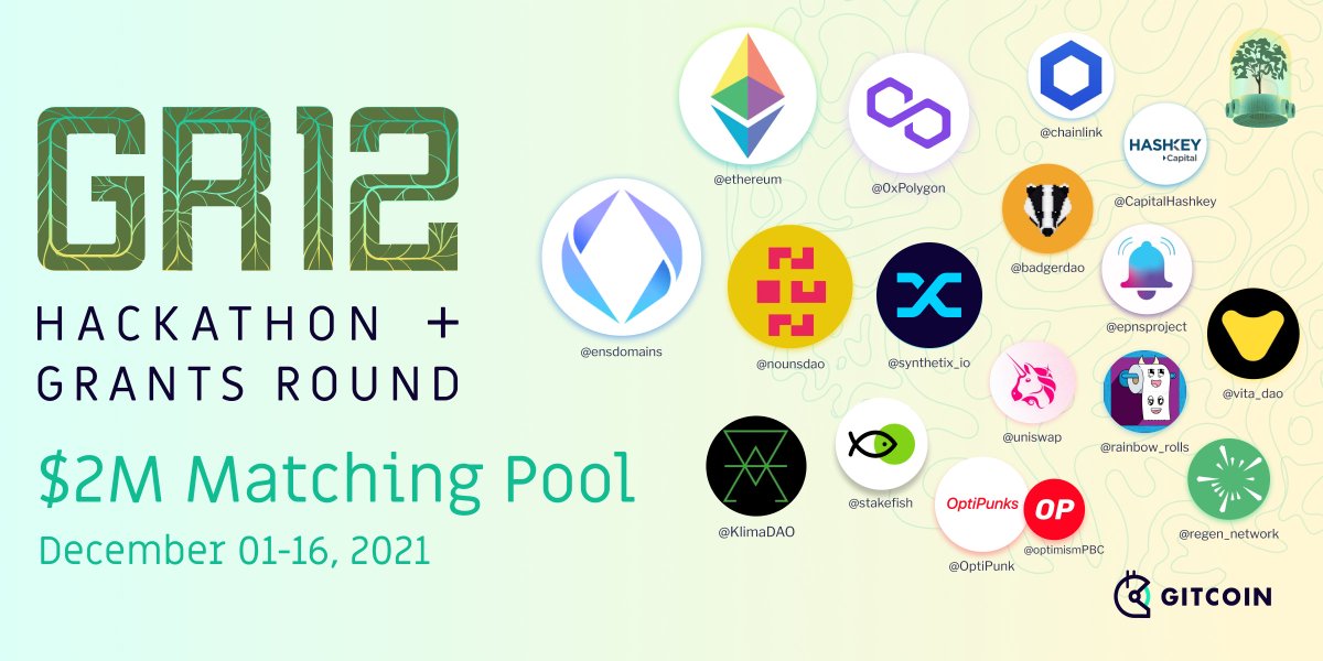 gitcoin's tweet photo. The Grants Round 12 Kickoff Event is almost upon us! 

Join us today at 12pm ET / 5pm UTC and learn more about Gitcoin, Grants history &amp; growth, ecosystem and cause rounds,  and much more! You won't want to miss it!

Add to your calendar:
https://t.co/z6rj1VzIw3 https://t.co/Sh1YSyEWVs