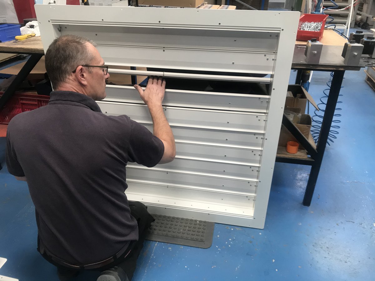 Apreco's pressure relief vents play a crucial role in building development, management and safety. To find out more get in touch via sales@apreco.com #firesuppression #firesafety #fireprotection #pressurereliefvent