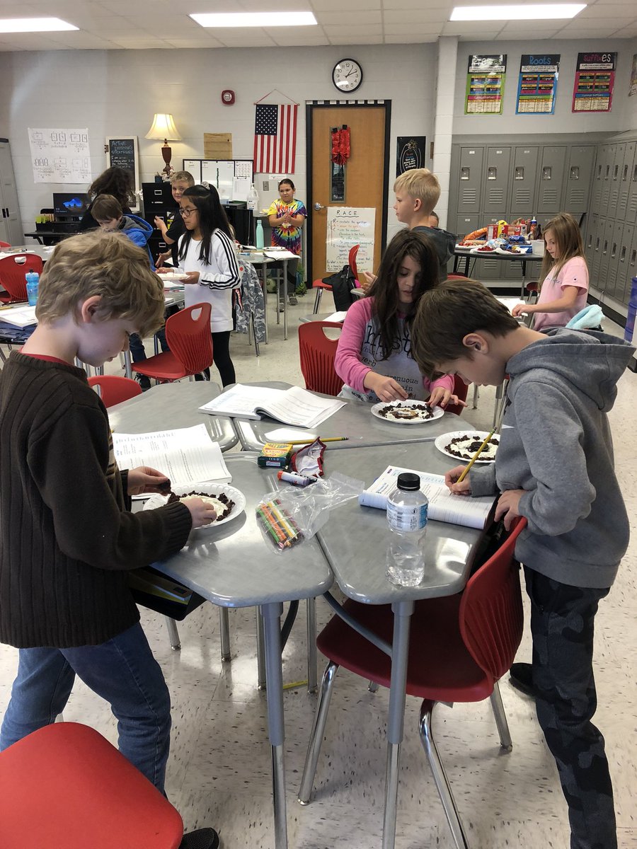 These fourth graders excelled at creating the earth’s layers with food. Not very gourmet, but definitely memorable and creatively delicious! “More whipped cream mantle, please!”