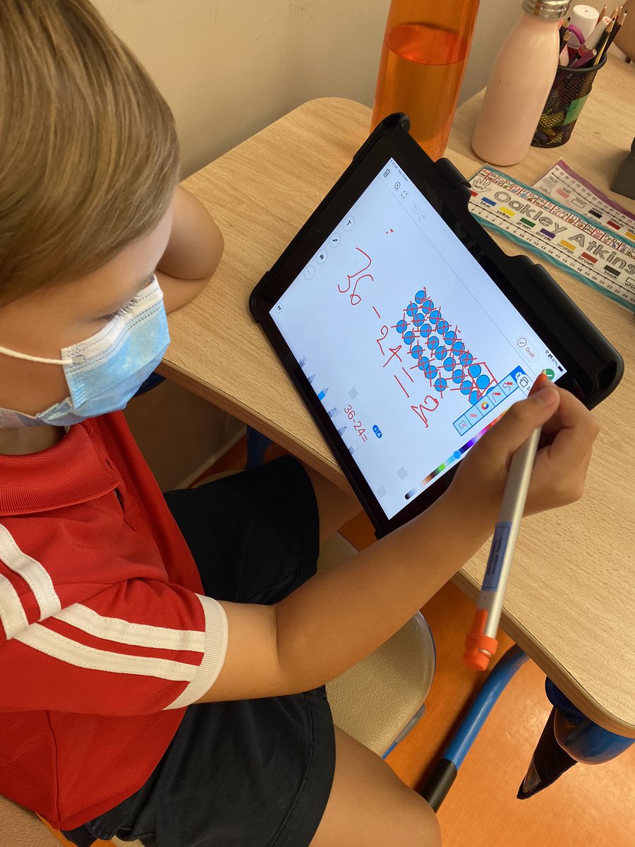 getjouzywithit's tweet photo. The #numberframes app was such a fun tool for my Ss to show their understanding of #subtraction. Ss even challenged themselves to write #wordproblems too! #eurekamath 📲➖ https://t.co/Dzc0bvB7iq