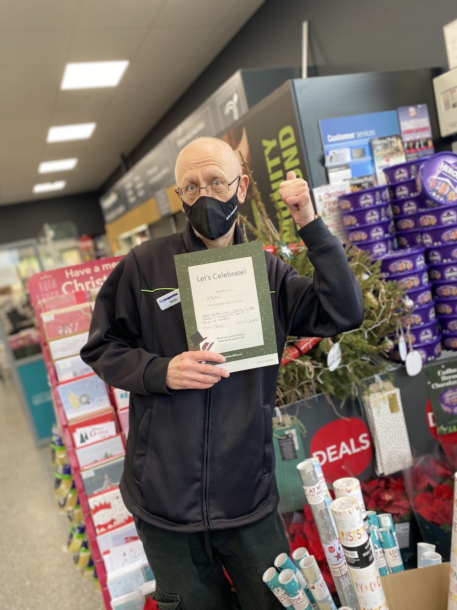 Our colleague of the month for November as he has done so much for the store towards charity, supporting the team and being the best sales man @spieslane well done Martin 👏🤩🥇@grahamwren2 <a href="/FionaRo44784977/">Fiona Robertson</a>
