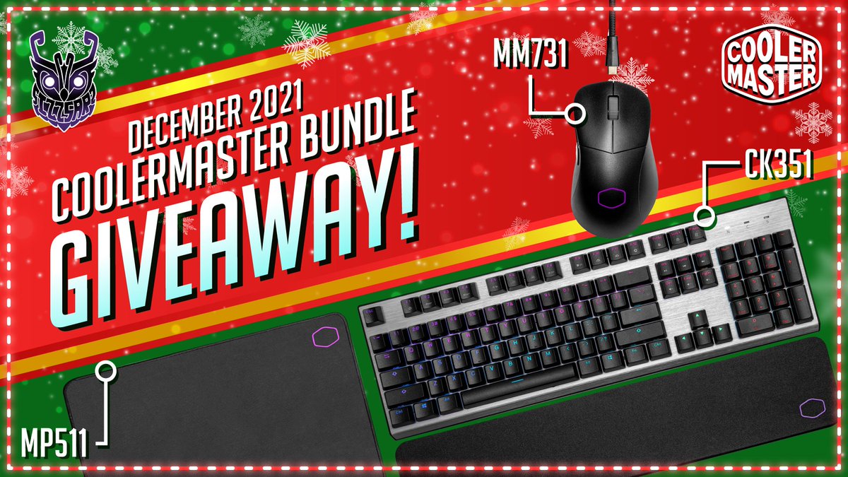 GIVEAWAY TIME 🔥

To celebrate the Holidays I have teamed up with <a href="/CoolerMasterUK/">Cooler Master UK</a> to bring you a massive bundle giveaway!

To enter -
RT/Like
Follow <a href="/sizzsarz/">Sizzsarz</a> + <a href="/CoolerMasterUK/">Cooler Master UK</a> 
and click here -
playr.gg/g/TbKsYpw

Good Luck!

#Giveaway #ad