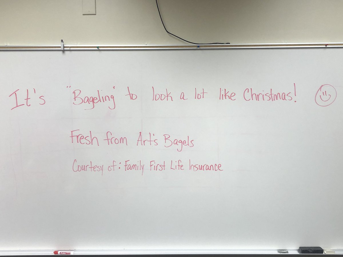 pwatson323's tweet image. It’s “bageling” to look a lot like Christmas @LaBelleESLions ! Courtesy of @FFLPremier_com #ArtsBagels #13DaysofCheer