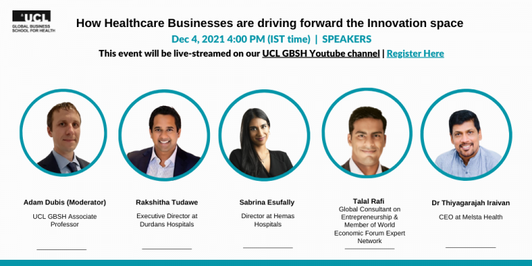 ucl_GBSH's tweet photo. Join us on Saturday for an exciting discussion with leaders in the health sector in Sri Lanka about how they're weaving innovation throughout their organisations.

Speakers: @RTudawe, @SabrinaEsufally, @adam_dubis, Dr Talal Rafi &amp; Dr Thiyagarajah Iraivan

https://t.co/8dNOEPwiX1 https://t.co/zQXqzqIVzP