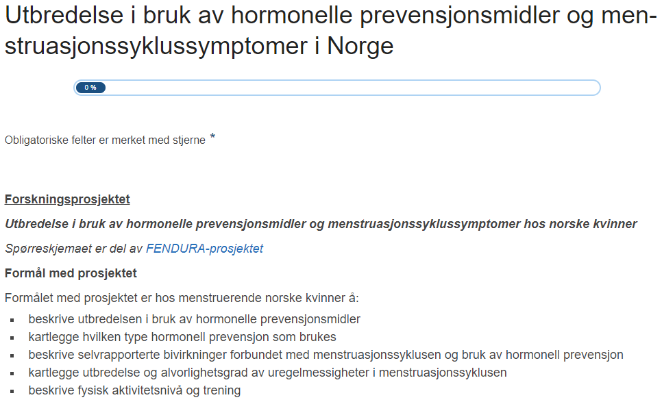 Norske kvinner! Hjelp oss med å utvikle ny kunnskap om menstruasjonssyklus, bruk av hormonprevensjon og fysisk aktivitet ved å fylle ut et 5-minutters anonymt spørreskjema. Følg linken nedenfor: nettskjema.no/a/hc-og-ms-i-n… 

♀️ Retweet for å spre spørreskjemaet.
#FENDURA