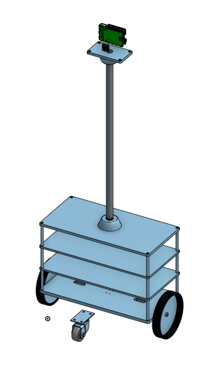 PBFerrell's tweet photo. Rough mockup of my idea for a #raspberrypi /@adafruit #Brainhat/ #Arduino / self-balancing #machinelearning robot that I have no business spending any time on. (The decks are probably too big, and yes, it will have training wheels.) https://t.co/KChP8dmEjG