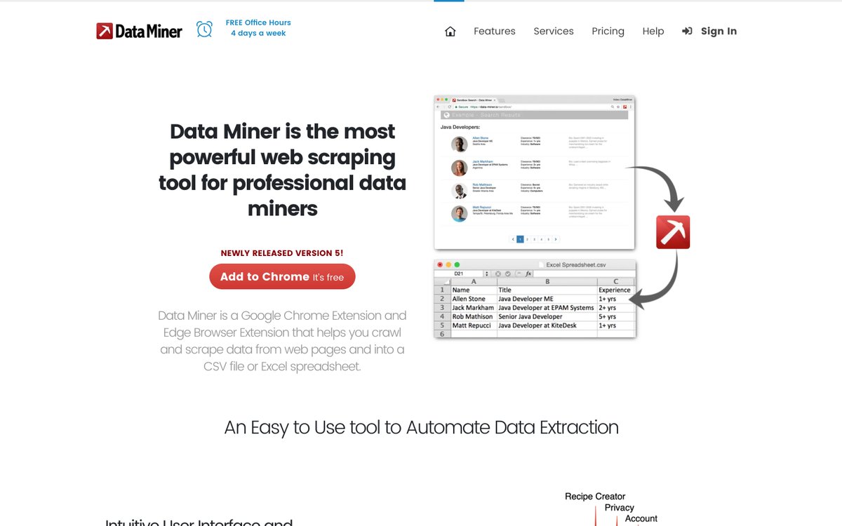Data Miner has been added to ggoood.pory.app 👉 Data Miner is the most powerful web scraping tool for professional data miners. Data Miner is a Google Chrome Extension and Edge Browser Ext… 👉 <a href="/DataMinerIO/">Data Miner</a>.