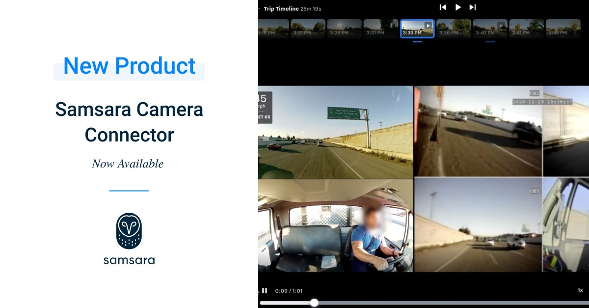 🚨 Today, we're excited to announce Camera Connector 🚨 our latest safety product that connects side, rear, and interior vehicle camera feeds to Samsara’s Connected Operations Cloud: bit.ly/3I7Q8hX