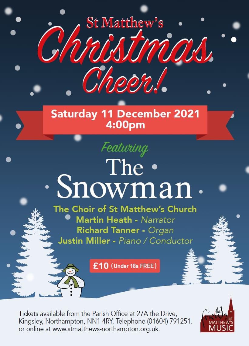 Christmas Cheer! returns this year on 11 Dec at 4PM featuring The Snowman and all your favourites with <a href="/heathm50/">Martin Heath</a>. Seats are unreserved so sit where you feel most comfortable. Tickets: eventbrite.co.uk/e/christmas-ch… <a href="/NrthmptonEvents/">NN Events</a> <a href="/NorthamptonUK/">Northampton - Northants Live</a> <a href="/BBCNorthampton/">BBC Northamptonshire</a>