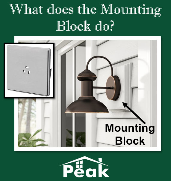 worthapeak's tweet photo. Mounting Blocks are installed on top of the siding to create a smooth surface for installing accessories on your home – from lights to electrical outlets, water faucets & more. They come in different sizes & shapes, depending on what they are needed for. #whatdoesitdowednesday https://t.co/nb5ZLlgHzq