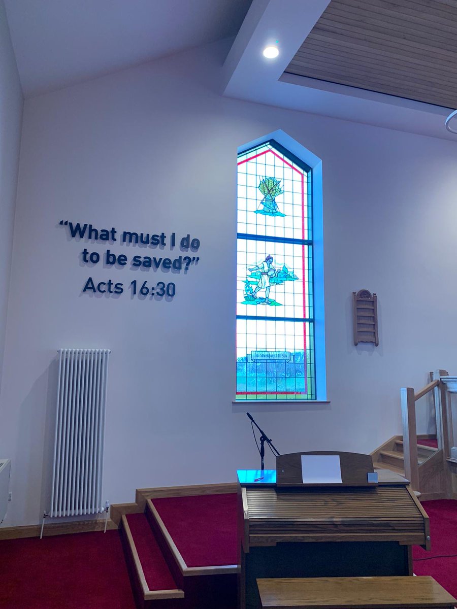 IAT04's tweet photo. Recently installed Stained Glass. Clogher Vally Church https://t.co/UYf9NLKmPc