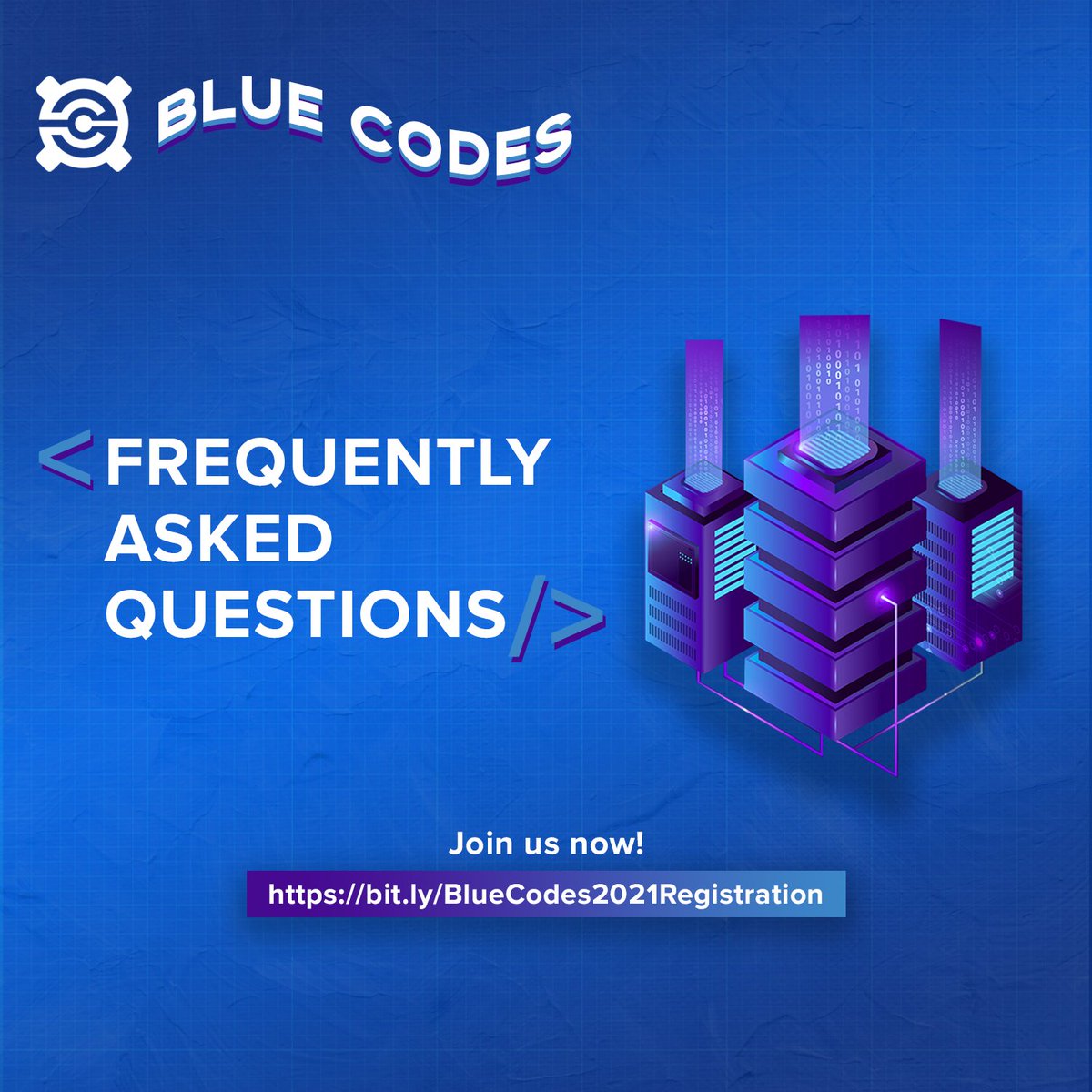 CompSAt's tweet photo. What is Blue? What is code? What is… Blue Codes? 🤔

We know you have some questions about Blue Codes, but don’t worry! We’ve got you covered. 👉🏽😎👉🏽 We have the answers to your questions right here!✅

ICYMI: Blue Codes will be held on 4 December 2021 from 4:00 to 7:30 PM! https://t.co/zwuJBV6Q5O