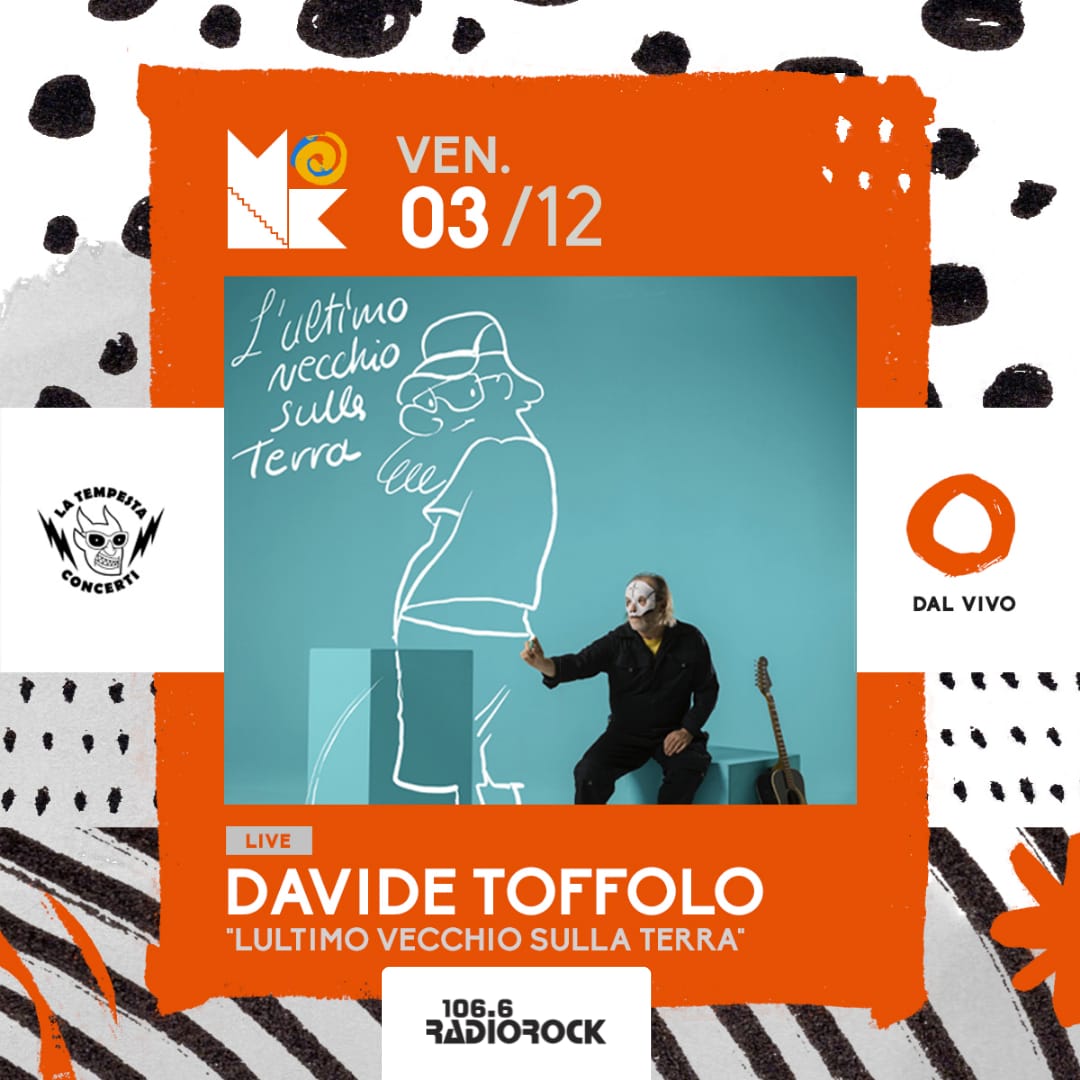 RadioRock106e6's tweet photo. Radio Rock è MEDIA PARTNER di @davideltofo live // @MonkClub in "L'ultimo Vecchio Sulla Terra" SPECIAL GUEST @AViterbini! Uno speciale evento dedicato a #RemoRemotti con storie e illustrazioni. 🎟️INGRESSO > 13 EURO. https://t.co/DRIkPAiObw https://t.co/VbQbyk6G0D