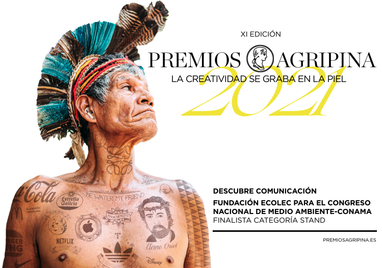 DescubreC's tweet photo. Queremos agradecer a @premiosagripina el diploma de finalistas en la categoría #stand con el diseño, desarrollo y organización del stand para @FundacionEcolec en el 15º Congreso Nacional de Medio Ambiente Conama #Conama2020 ♻️
¡Enhorabuena a todos los ganadores! https://t.co/7fdhjwyTnc