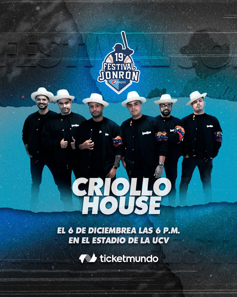 PepsiVEN_'s tweet photo. Se prende la rumba en el estadio para la 19° edición del #FestivalJonrónPepsi  🎤⚾.

🙌 Anímate junto a tus jonroneros favoritos con la mejor música de parte de LOS MOLY @JonathanMoly, @MIGUELMOLY y Criollo House🎵🎶.

Adquiere tus entradas ya en el link de la biografía 😎. https://t.co/UPi3h3iOlp