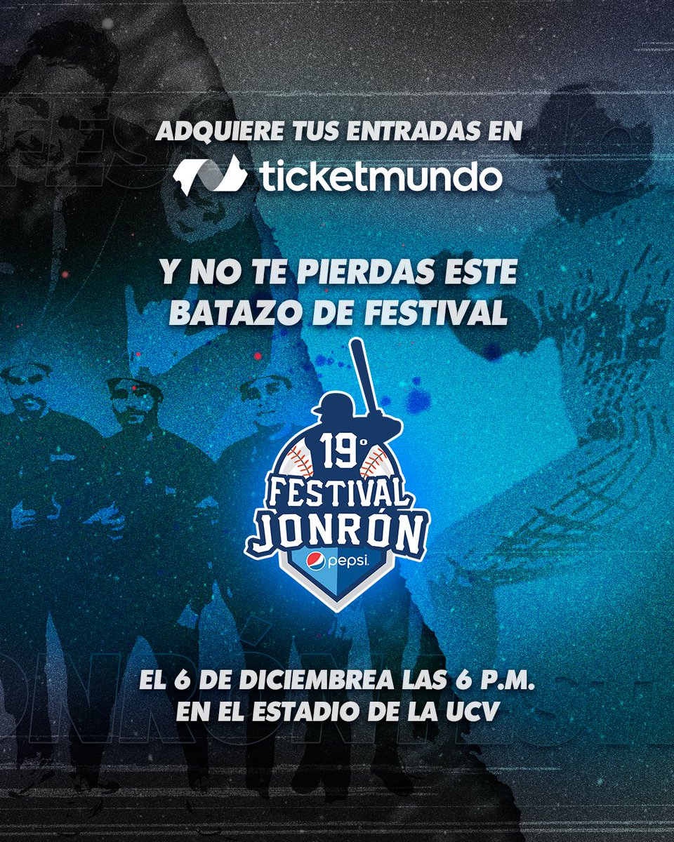 Se prende la rumba en el estadio para la 19° edición del #FestivalJonrónPepsi  🎤⚾.

🙌 Anímate junto a tus jonroneros favoritos con la mejor música de parte de LOS MOLY <a href="/JonathanMoly/">Moly</a>, <a href="/MIGUELMOLY/">MIGUEL MOLY</a> y Criollo House🎵🎶.

Adquiere tus entradas ya en el link de la biografía 😎.