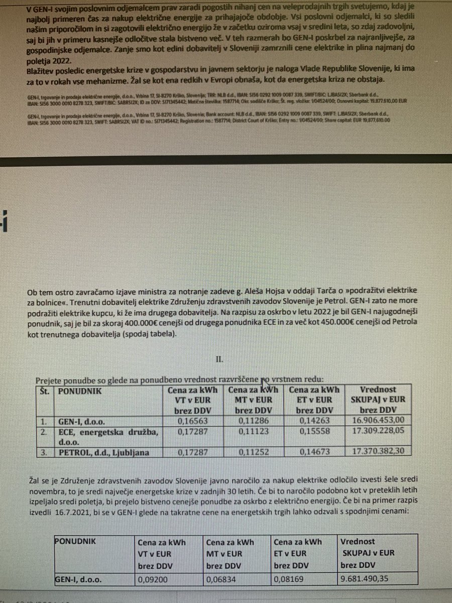Nadaljevanje. Poslovno in argumentirano. Za razliko od “hojsagunca” in “ šalabajzerstva” druge strani. In tem drugim naj bi zaupali 🙄