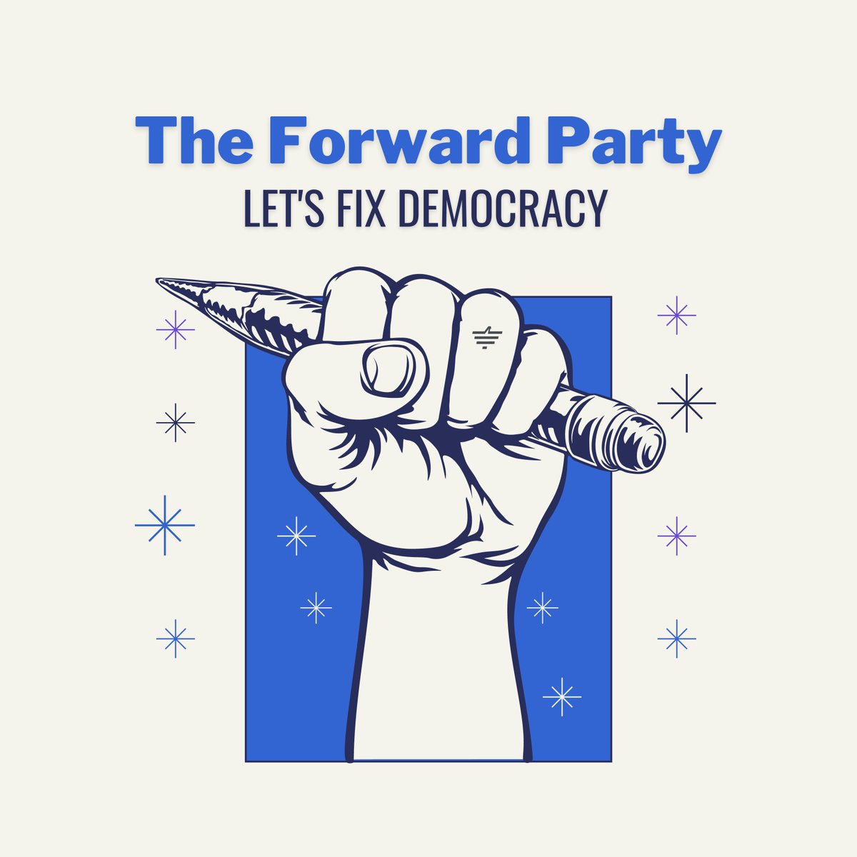 Fwd_Party's tweet photo. ⬆️It’s kick-off time! 🥳 
The 2022 primaries are right around the corner &amp; the #ForwardParty is entering its very 1st season of #Democracy. Oversized political parties have broken the system. It’s time to fix that.🔨
https://t.co/O92uLOyM6u
⬆️🎉
@AndrewYang https://t.co/ZUxJMiO1nI