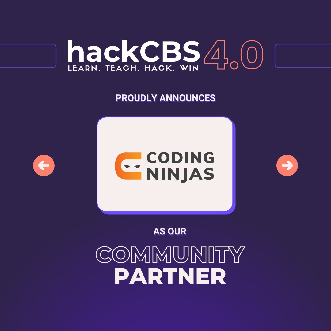 hackCBS's tweet photo. We’re pleased to announce all our community partners for hackCBS 4.0🙌
Community partners📱 made the networking seamless throughout the journey.💯
#hackcbs #virtualhackathon2021 #du #sscbs #MLH #code #HackerEarth #schwags #YouTube #coder #programmer #communitypartner #community https://t.co/YJVEHPNFN8