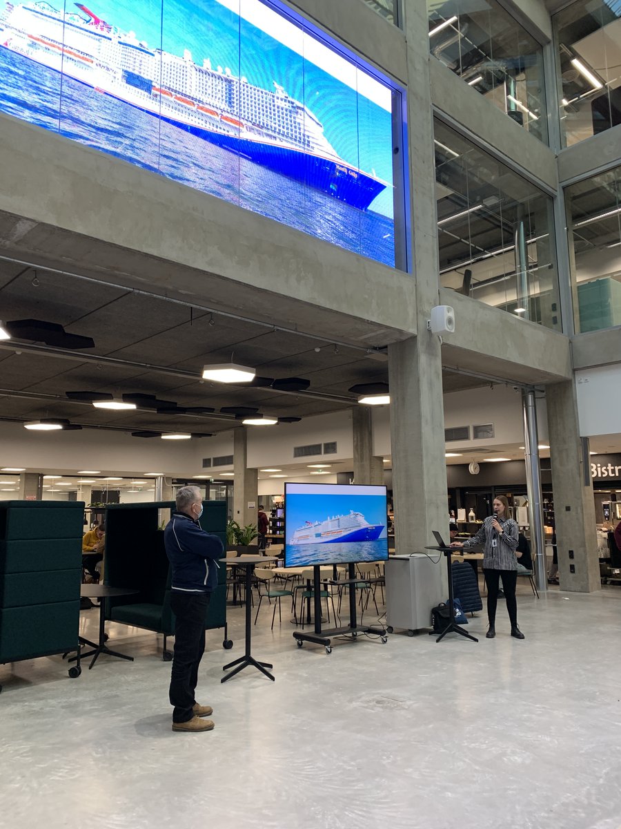 <a href="/MeyerTurku/">Meyer Turku</a> kertomassa <a href="/TurkuAMK/">Turun ammattikorkeakoulu</a> EduCityssä telakan toiminnasta ja osaajatarpeista. Tarjolla monipuolista harjoittelua ja urapolkuja. #telakkateollisuuus #insinööri #osaaminen