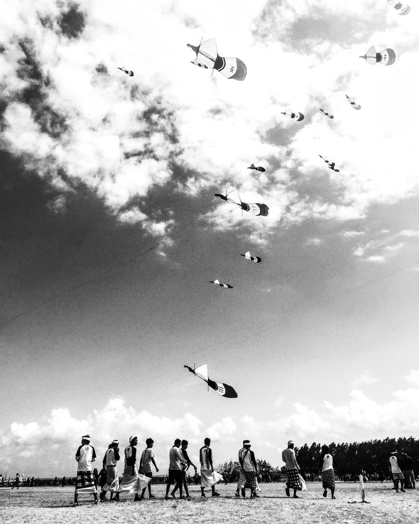 Tibalism's tweet photo. I grew up flying kites in Brazil, watched people flying kites in many parts of the world, but nothing can beat the Bali Kites Festival. It’s wild and unique! Collection available on Opensea. 🪁 https://t.co/MFz0G1kcoW