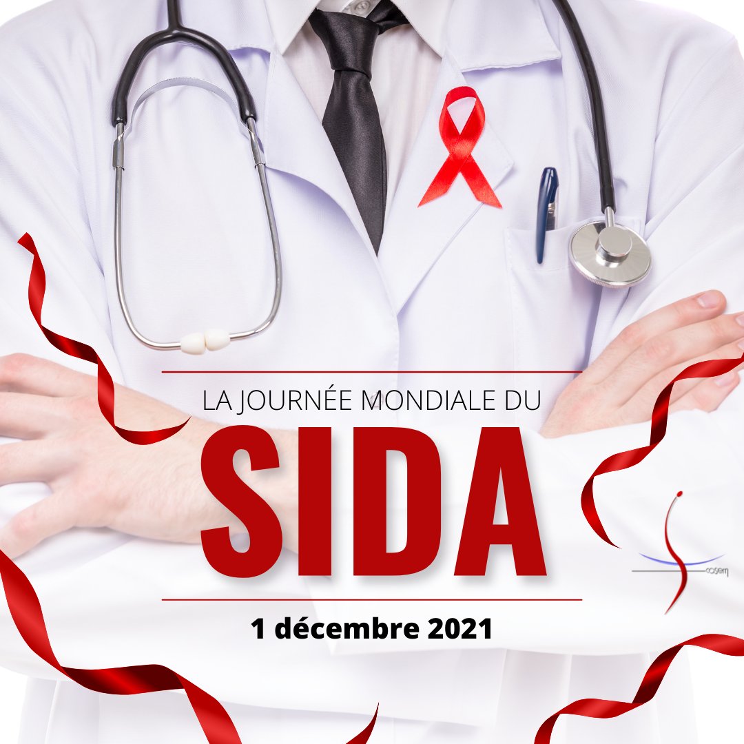 C’est la journée mondiale de lutte contre le #Sida. Pour prévenir cette #maladie, n’hésitez pas à consulter un médecin du Cosem 👨‍⚕️pour en parler et à effectuer un test de dépistage dans un de nos centres : cosem.fr (avec ou sans ordonnance).