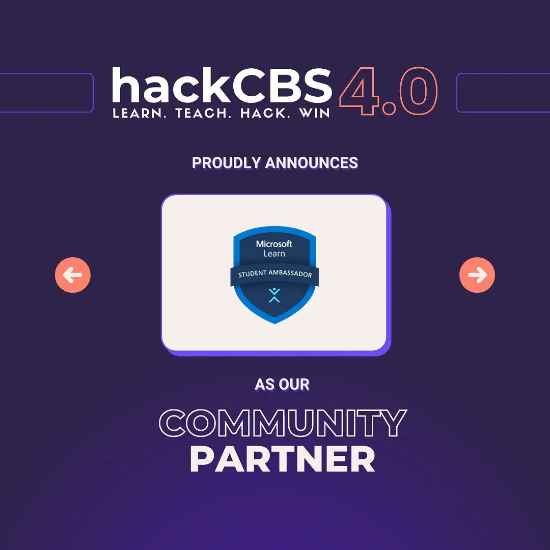 hackCBS's tweet photo. We’re pleased to announce all our community partners for hackCBS 4.0🙌
Community partners📱 made the networking seamless throughout the journey.💯
#hackcbs #virtualhackathon2021 #du #sscbs #MLH #code #HackerEarth #schwags #YouTube #coder #programmer #communitypartner #community https://t.co/K8FdLyie1G