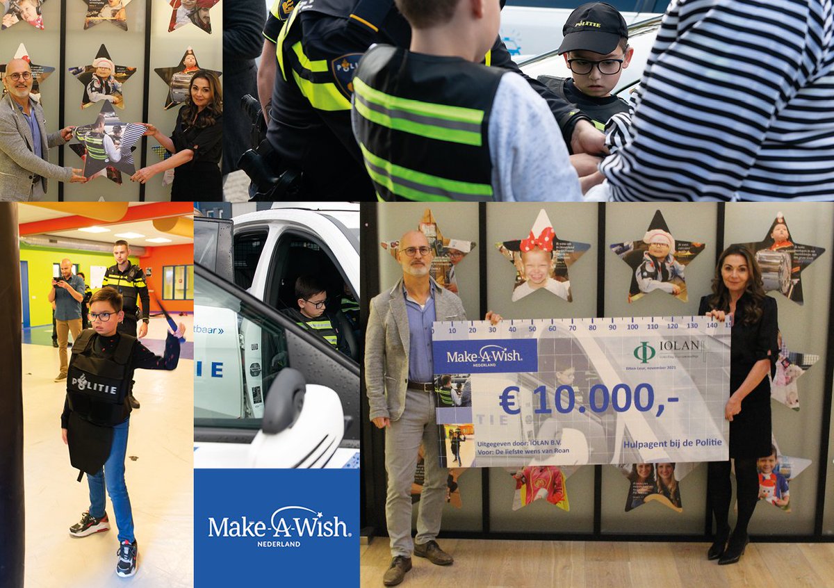30 november 2021 hebben we de cheque voor de IOLAN eindejaarsactie overhandigd aan <a href="/MakeAWishNL/">Make-A-Wish NL</a> voor o.a. de liefste wens van Roan. Lees er meer over op onze site: iolan.com/nl/nieuws/eind… #IOLAN