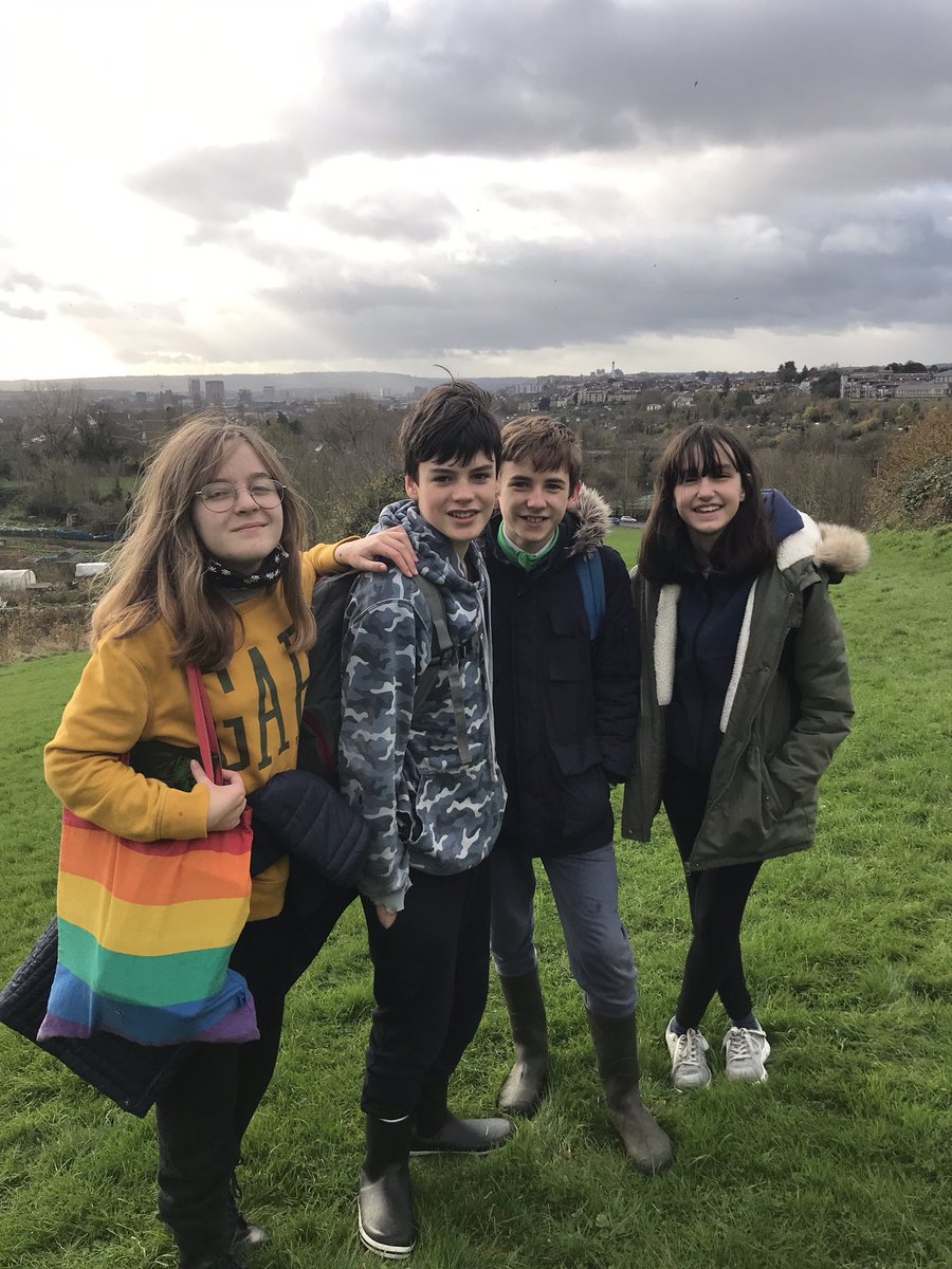 fhshumanities's tweet photo. Fairfield Ecoteam very much walking the walk today. Very proud to play our part in planting 2500 trees on Purdown. Fighting global climate change and enhancing biodiversity in our local area. @FHSBristol https://t.co/3rkntLgFJj