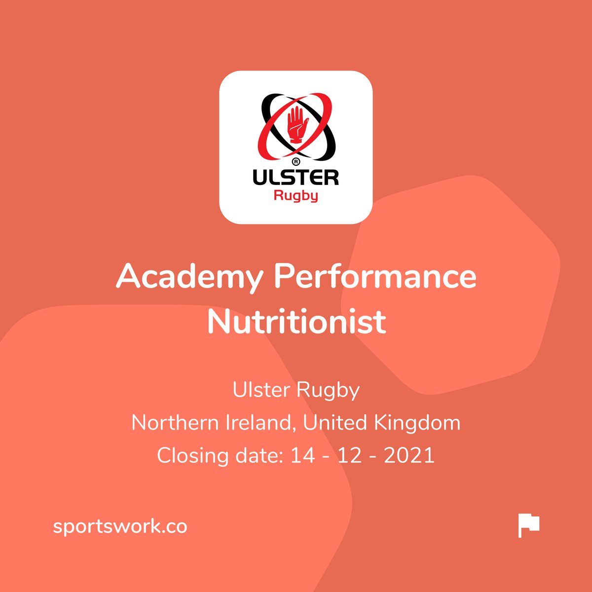 Sportsworkjobs's tweet image. New Opportunity:
Academy Performance Nutritionist  - @UlsterRugby 

Find out more here: sportswork.co/jobs/ulster-ru…

#sportswork #sportsjobs #workinsport