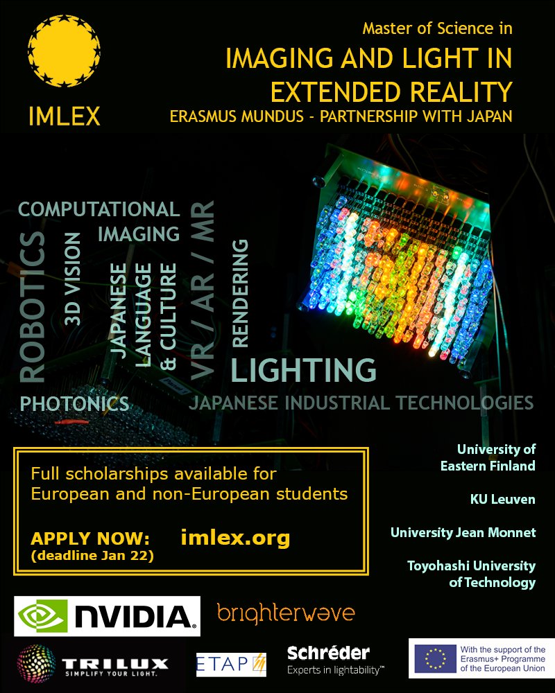 Today starts the call for applications 2022-2024 to our Master IMLEX and it will be opened until January 19th 2022. To apply, go there: opintopolku.fi/konfo/en/toteu…
Further info available here: imlex.org 
1/2