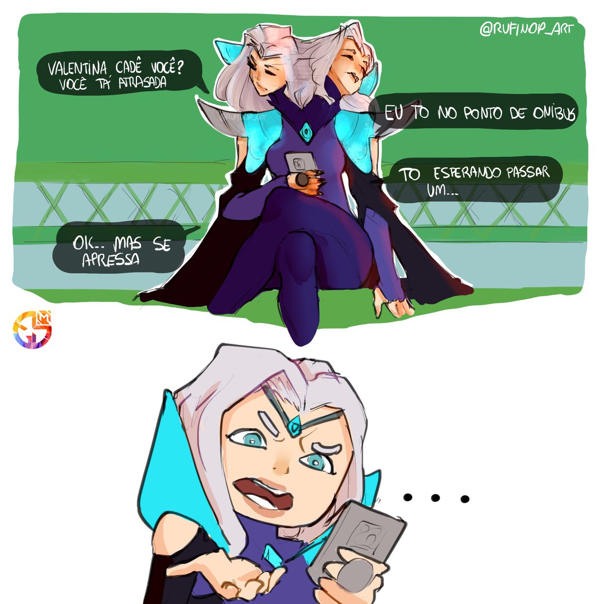 MLBBBR's tweet photo. Como eu vou me apressar se eu tô esperando o ônibus!? 🙄😤
🎨 Artista MGL: @rufinop_art
#MobileLegendsBangBang #MLBB #MGL #mlbbmgl #mlbbbr #mglbr https://t.co/yXM81p6tQl