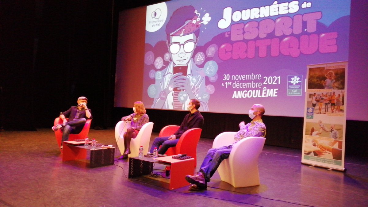 PromeneursNet16's tweet photo. Table ronde avec @MrSam144, @ChatSceptique et @wagneregger aux Journées de l'Esprit Critique sur https://t.co/D5Rx27QBam https://t.co/mocUb47ZkX