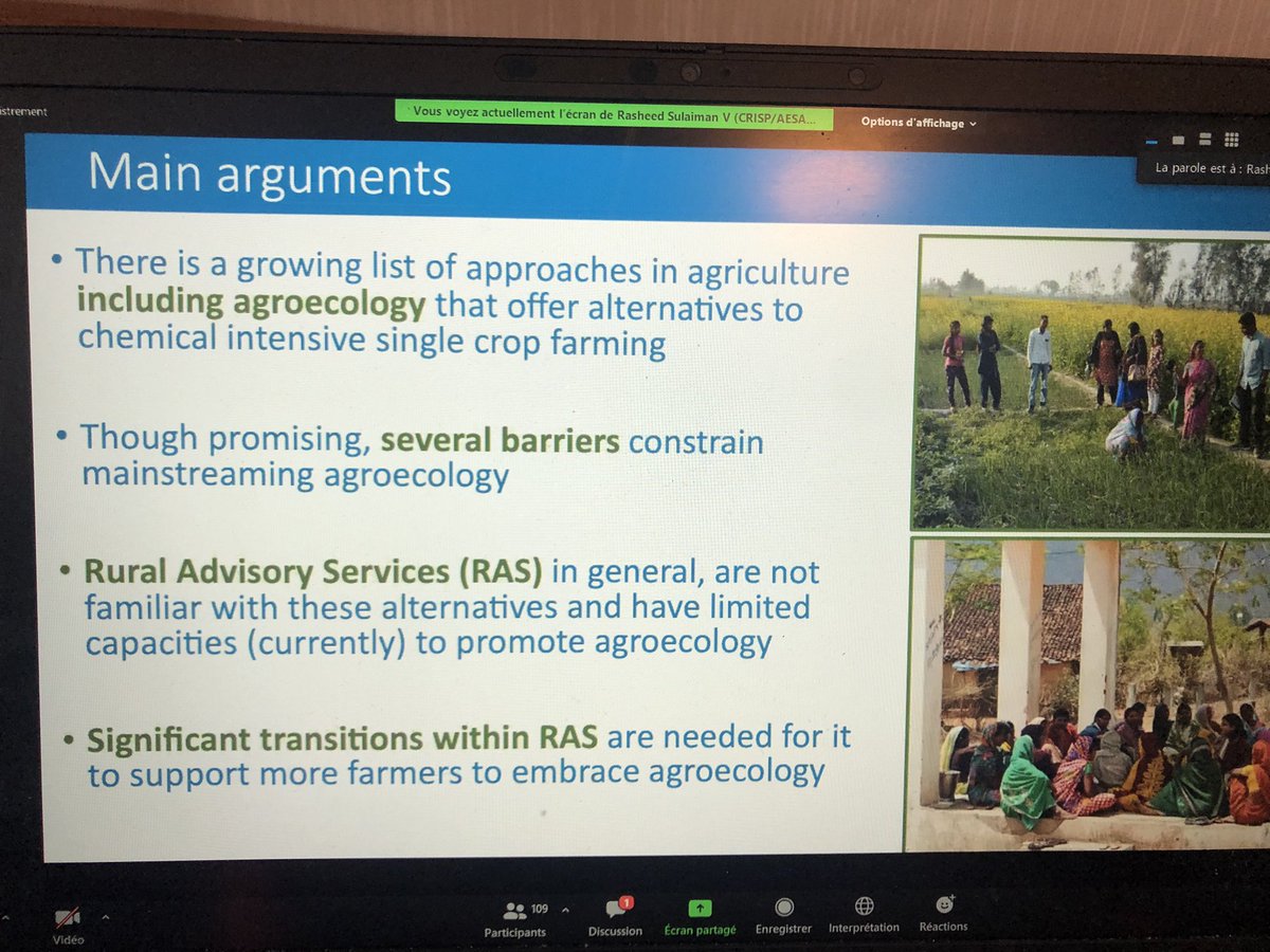 Dr. Rasheed Sulaiman from AESA/GFRAS Board makes his keynote address on how to promote the adoption of Agroecological practices in RAS. #gfras2021