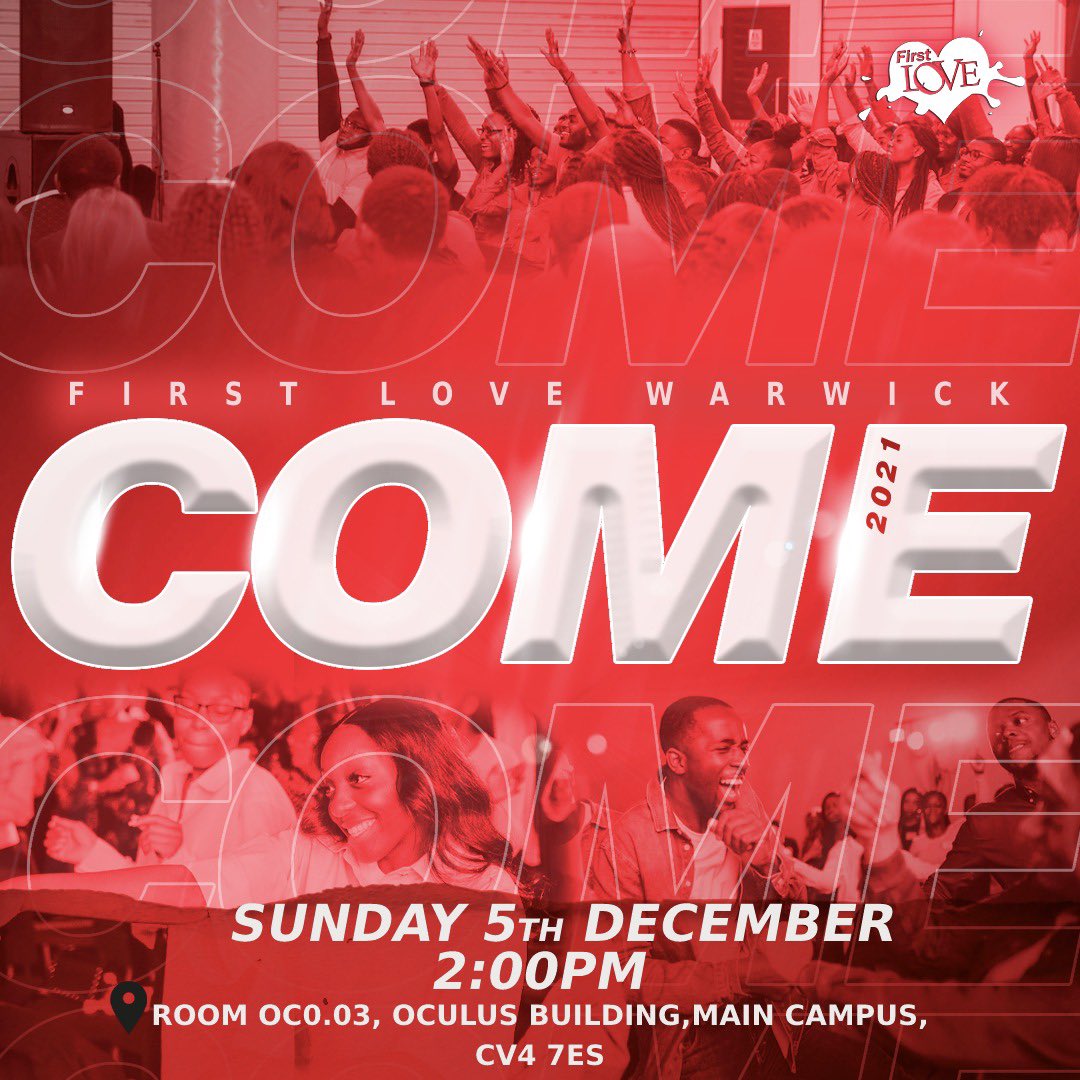 FLWarwick's tweet photo. It’s time to ‘COME’ 

5th of December is going to be a day to remember! Don’t miss it 

ARE YOU COMING?

#come2021
#comewarwick https://t.co/a5s8X4erU6