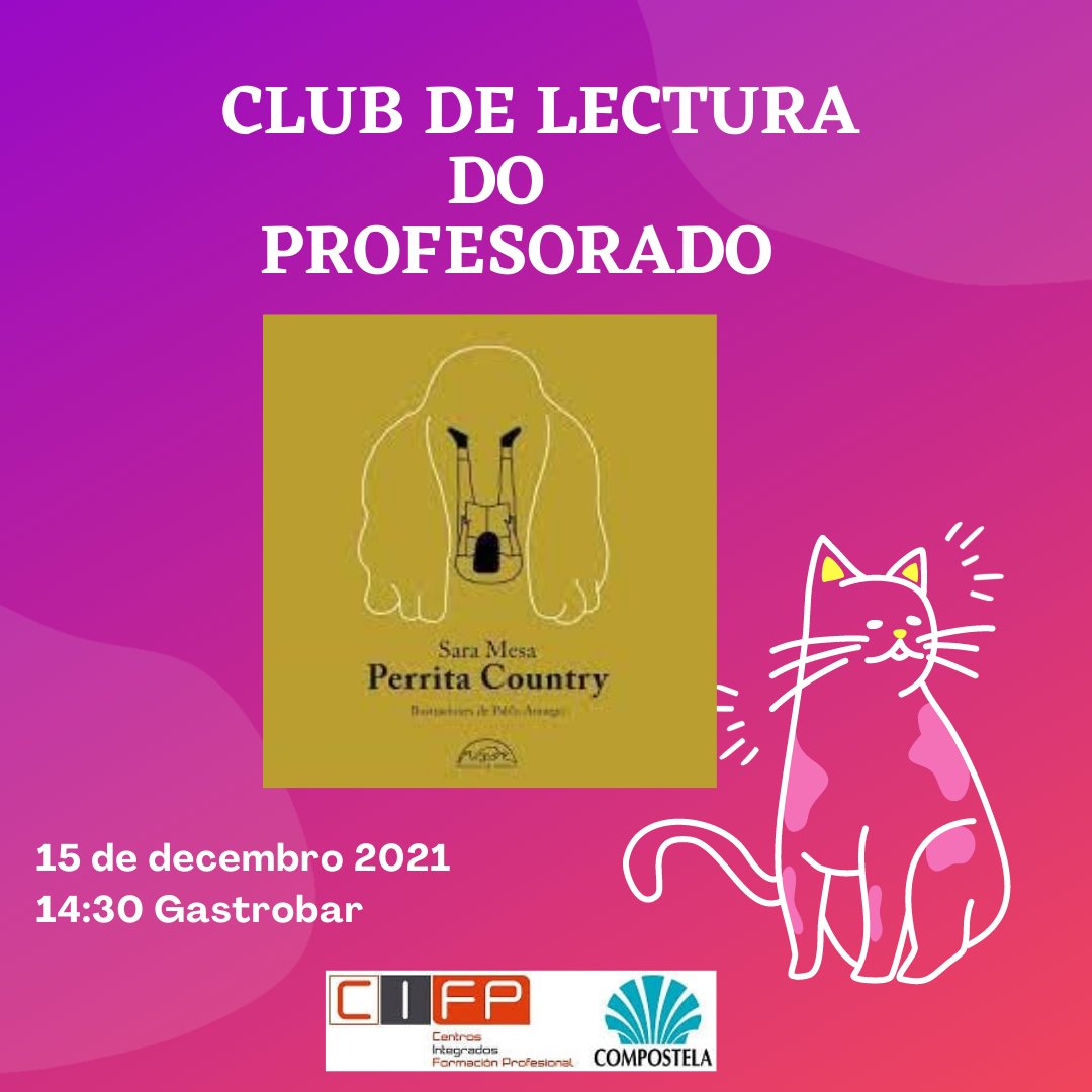 CaldodeGroria's tweet photo. Primeira sesión do club de lectura do profesorado no @CIFPCOMPOSTELA 
#PerritaCountry de #SaraMesa con ilustracións de #PabloAmargo
#clubsdelectura #bescolaresgal #bescolaresgal2122 @mercetgato https://t.co/pRSC7EKVuY