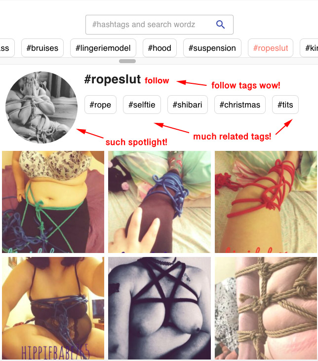 KinkyKinSocial's tweet photo. We've made some improvements!
We gussied up the tag explore page quite a bit -- you can now follow tags and browse related tags.
#kinkkin #announcements https://t.co/r3F6rxur5p